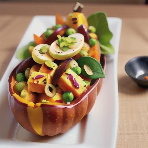 Maple-glazed pumpkin & carrot salad