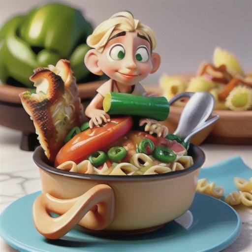 Crispy Parmesan Chicken with Creamy Cauliflower Pasta