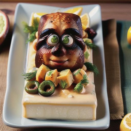 Creamy Halibut Olympia