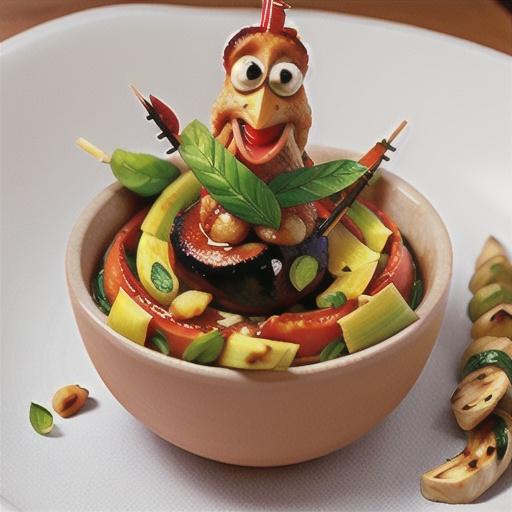 Moroccan chicken skewers