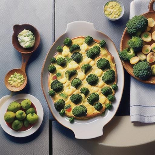 Curtis Stone's broccoli, potato and cheese frittata
