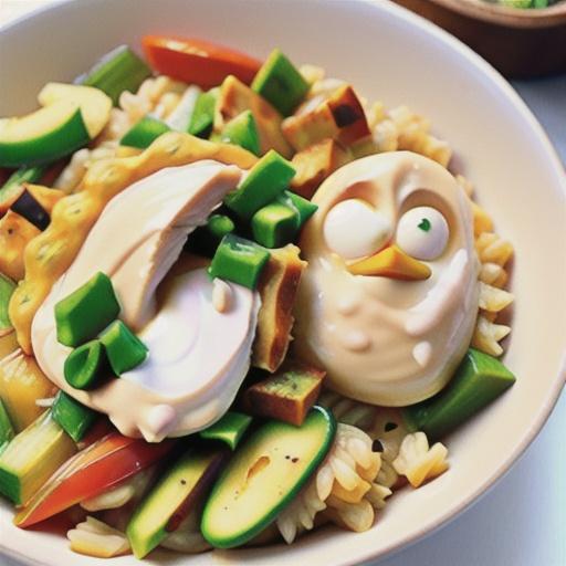 Skinny Creamy Chicken and Rice