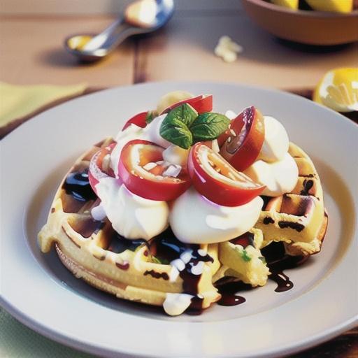 Lemon-Ricotta Cornmeal Waffles
