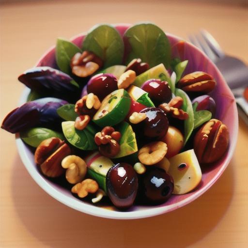 Balsamic Grape and Walnut Salad