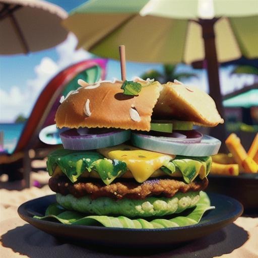 Crunchy Coconut and Lime Burgers