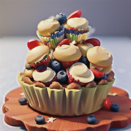 Red, White and Blueberry Muffins