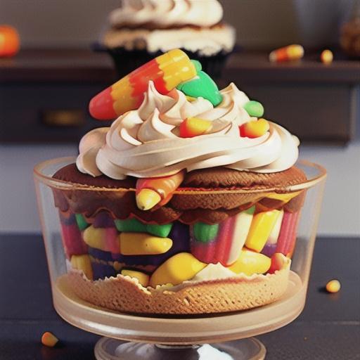 Candy Corn Cupcake Trifles