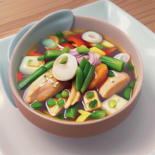 Thai chicken & noodle broth