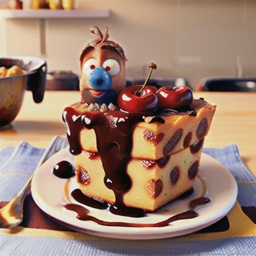 Cherry Bread Pudding