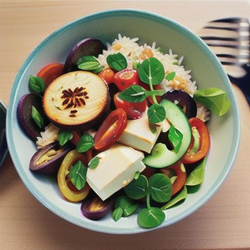 Rice, chia and watercress salad