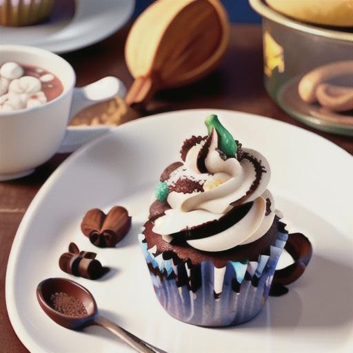 Mexican Hot Cocoa Cupcakes