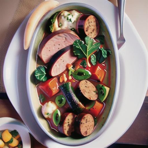 Slow-Cooker Sausage and Kale Stew