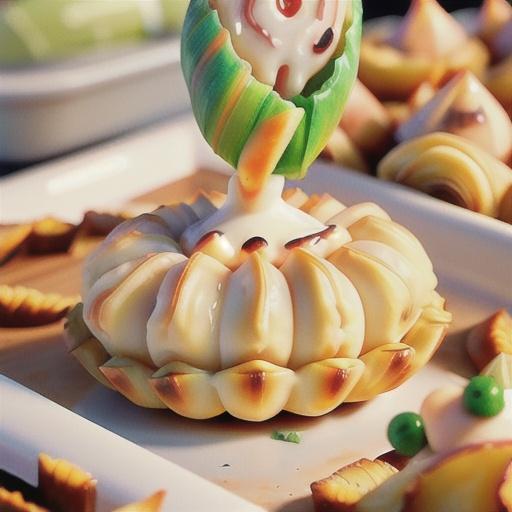 Cheesy Bay Scallop Puff Pastry Shells