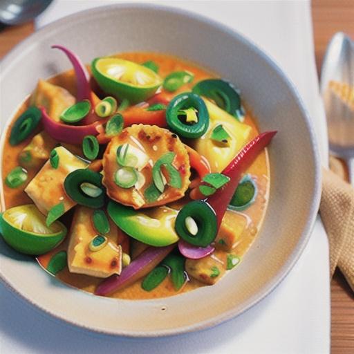 Fish curry with fried onions