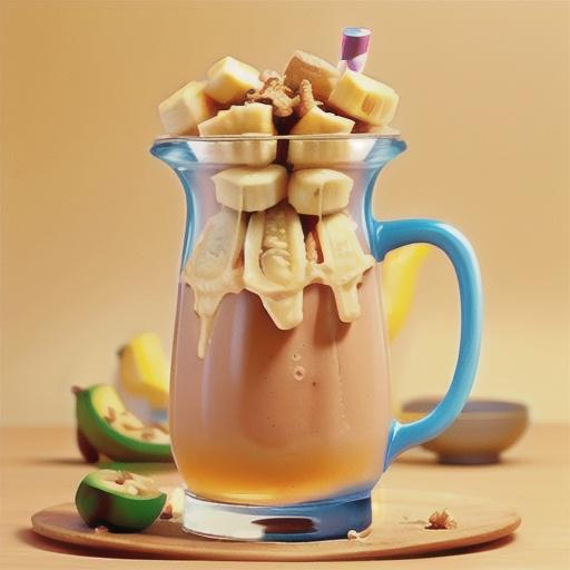 Banana and malt breakfast shake