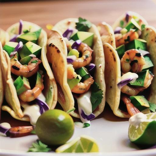 Shrimp Tacos with Cilantro-Lime Crema