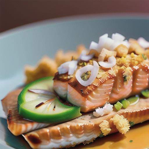 Baked Salmon with Coconut Crust