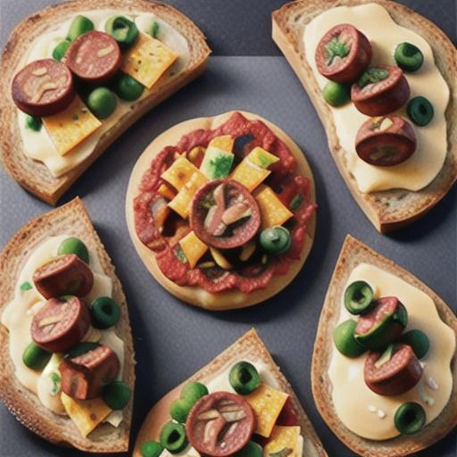 Rye Bread Party Pizzas