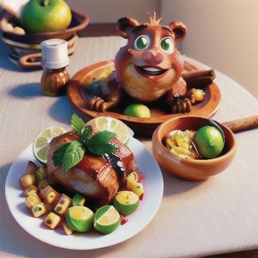 Caramelised cinnamon, honey and lime roast pork