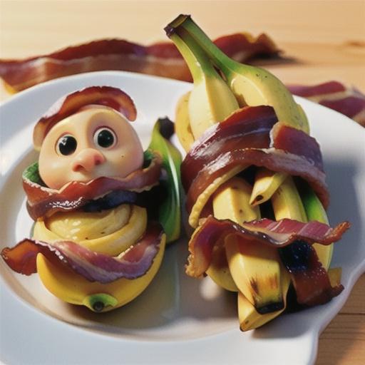 Bananas Wrapped in Bacon
