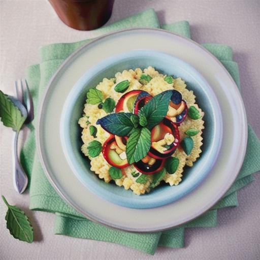 Cauliflower and mint couscous