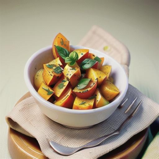 Roasted Golden Beets with Basil