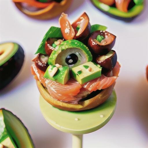 Smoked salmon and avocado wonton bites recipe