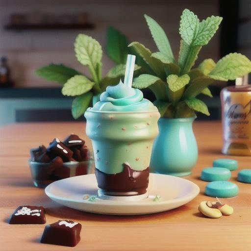 Tahini Mint Chocolate Shake