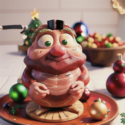 Cranberry and balsamic glazed ham