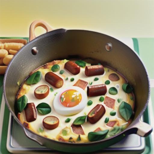 Potato, Egg and Sausage Frittata