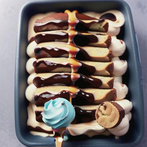 Caramel and banana bread ice cream cake recipe