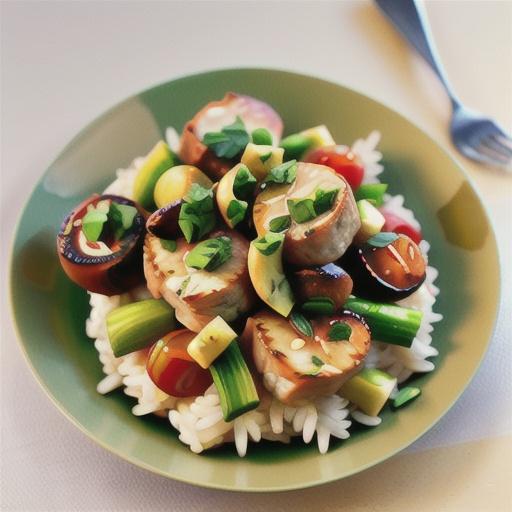 Lamb cutlets with chermoula rice