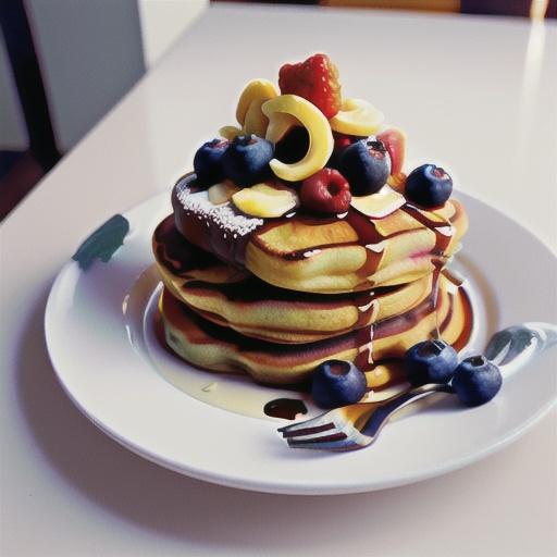 Mixed berry pancakes