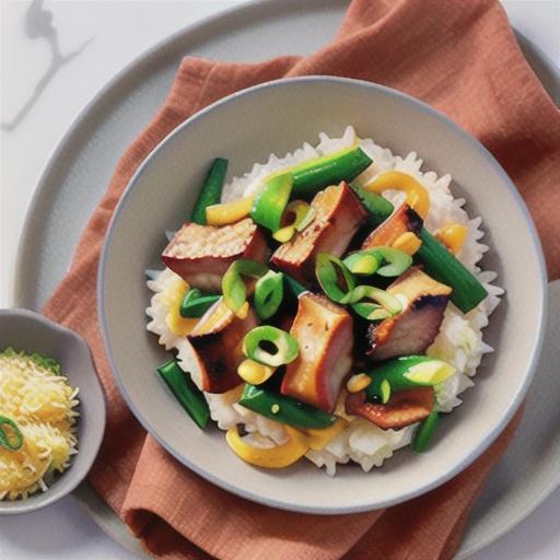 Asian-spiced pork belly stir-fry
