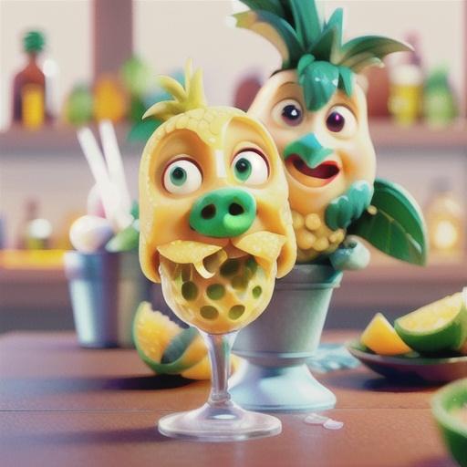 Pineapple sorbet with extra virgin olive oil & fleur de sel