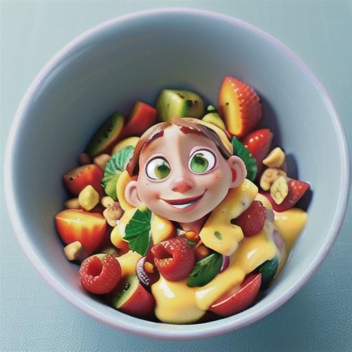 Warm fruit salad with star anise custard