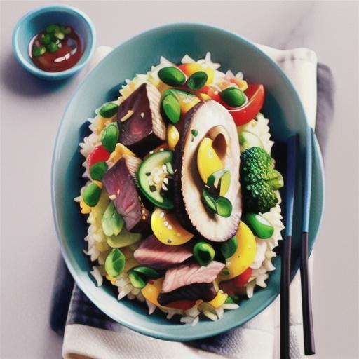 Curtis Stone's stir-fried rice with steak and vegetables recipe