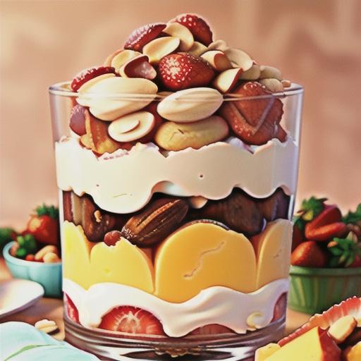 Strawberry and Peach Cream Trifle