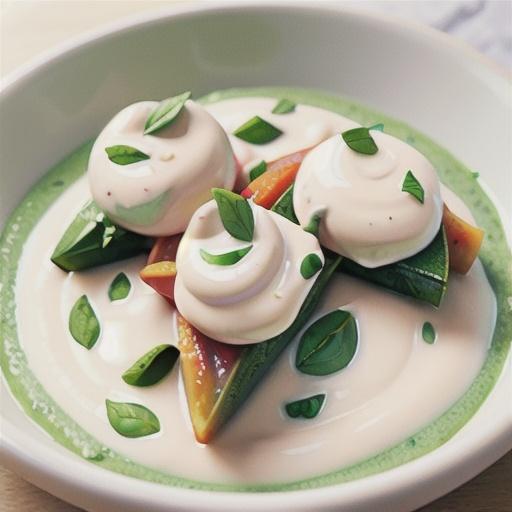 Spinach triangles with yoghurt sauce