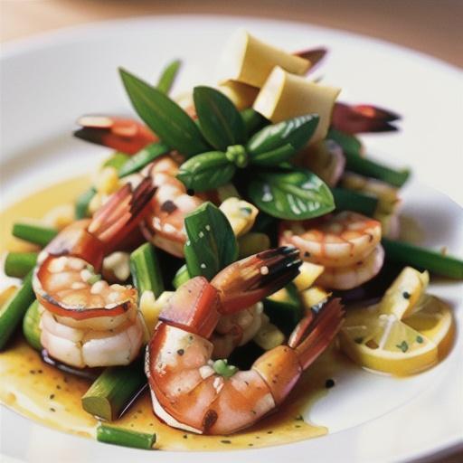 Sauteed Shrimp with Garlic, Lemon, and White Wine