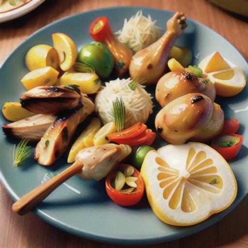 Slow-baked chicken drumsticks