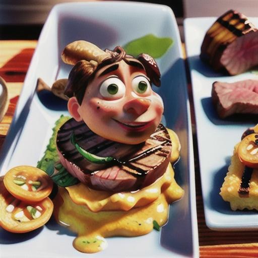 Seared steak with sweet relish