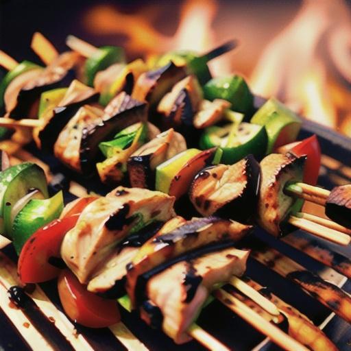 Grilled Jerk Chicken Kabobs