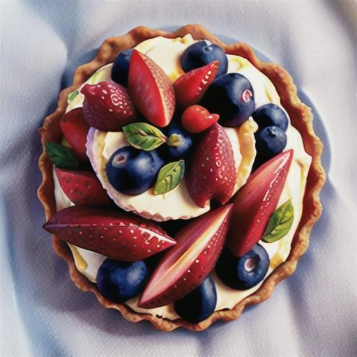 Ricotta fruit tart