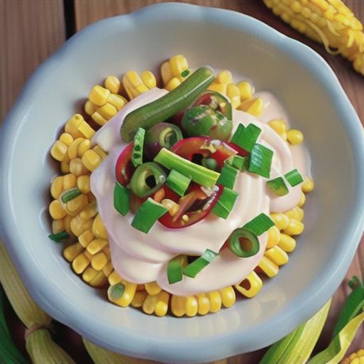 Spicy, Creamy Corn Salsa