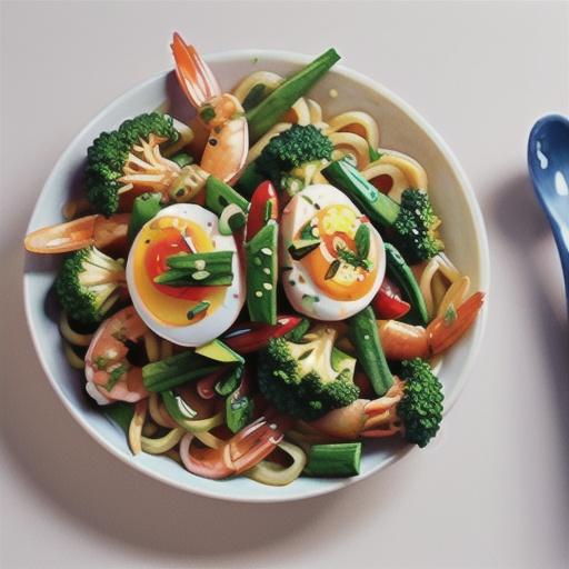 Shrimp Stir Fry With Egg Noodles