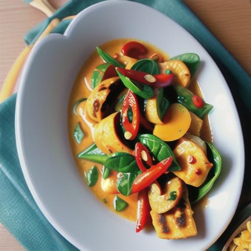 Chicken spinach curry