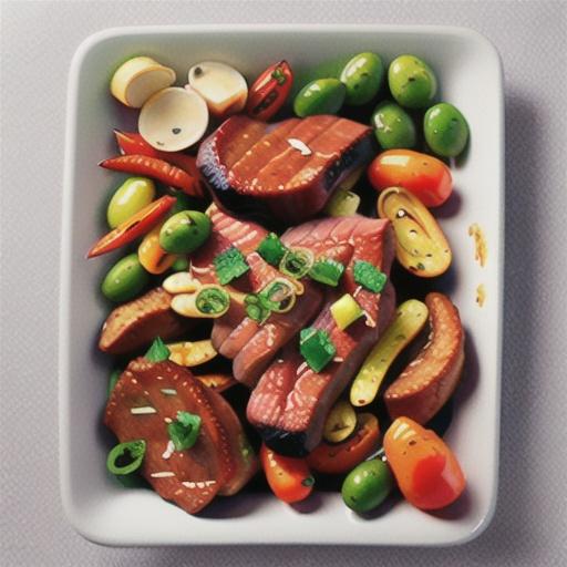 BBQ lamb with capsicum and chermoula recipe