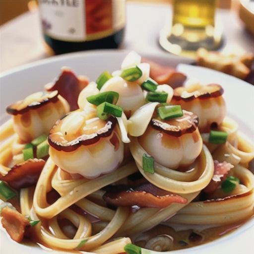 Date Night Bay Scallop Fettuccine with White Wine and Garlic