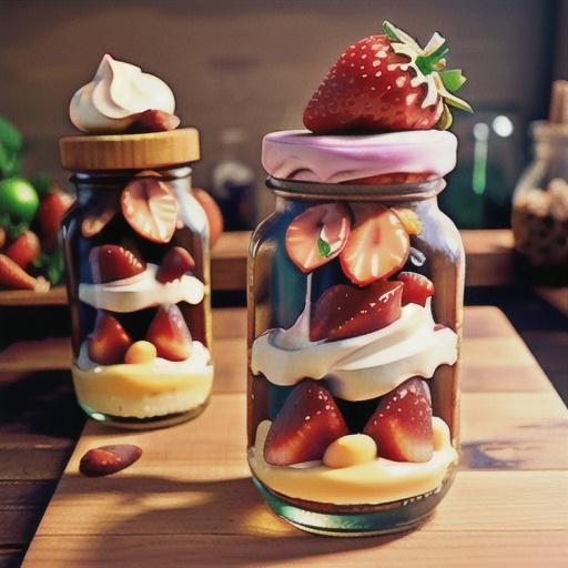 Strawberry Cheesecake in a Jar